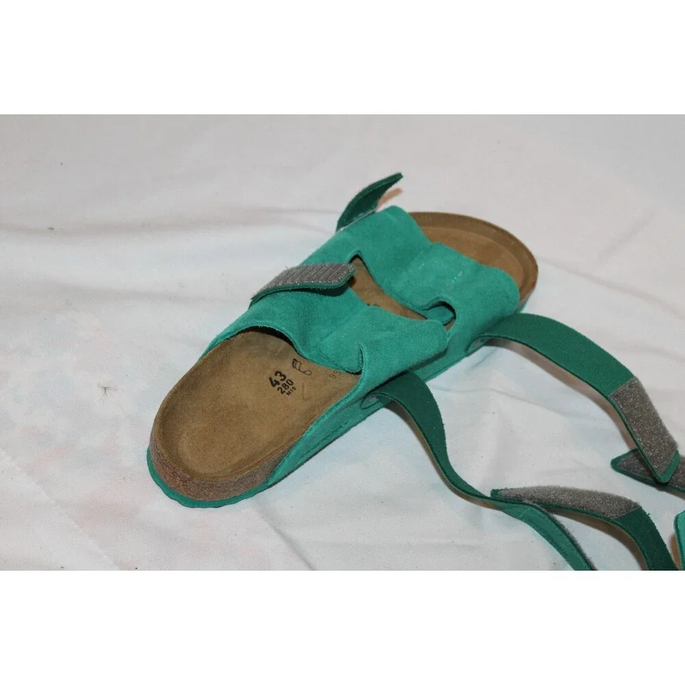 BIRKENSTOCK Uji Slide Sandal Digital Green Genuine Leather Men EU 42 REGULAR